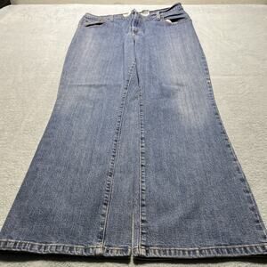 Y2k 2000s Levis Beyond Baggy Flare Jeans Womens 14 Mis 34x30 Bootcut Hamiltom